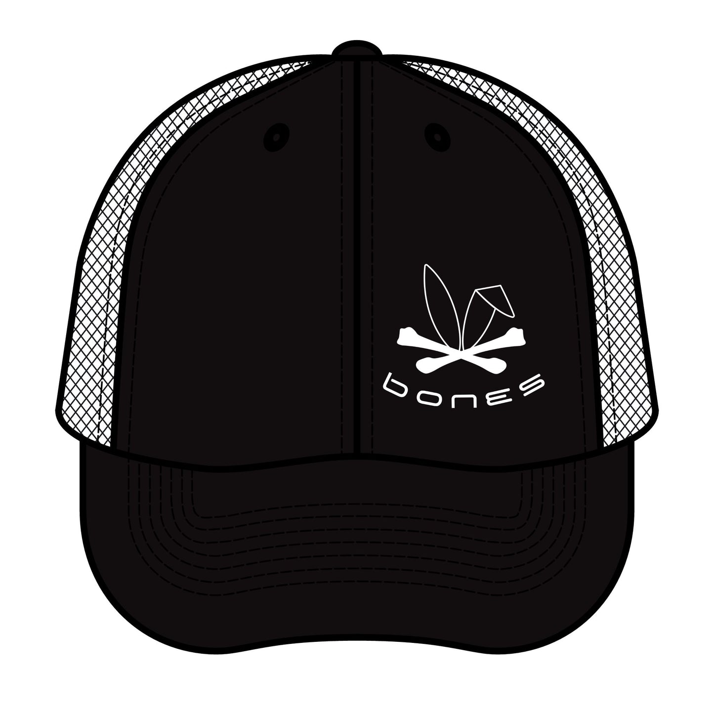 Vintage Bones Trucker Hat - Retro Style for Outdoor Enthusiasts