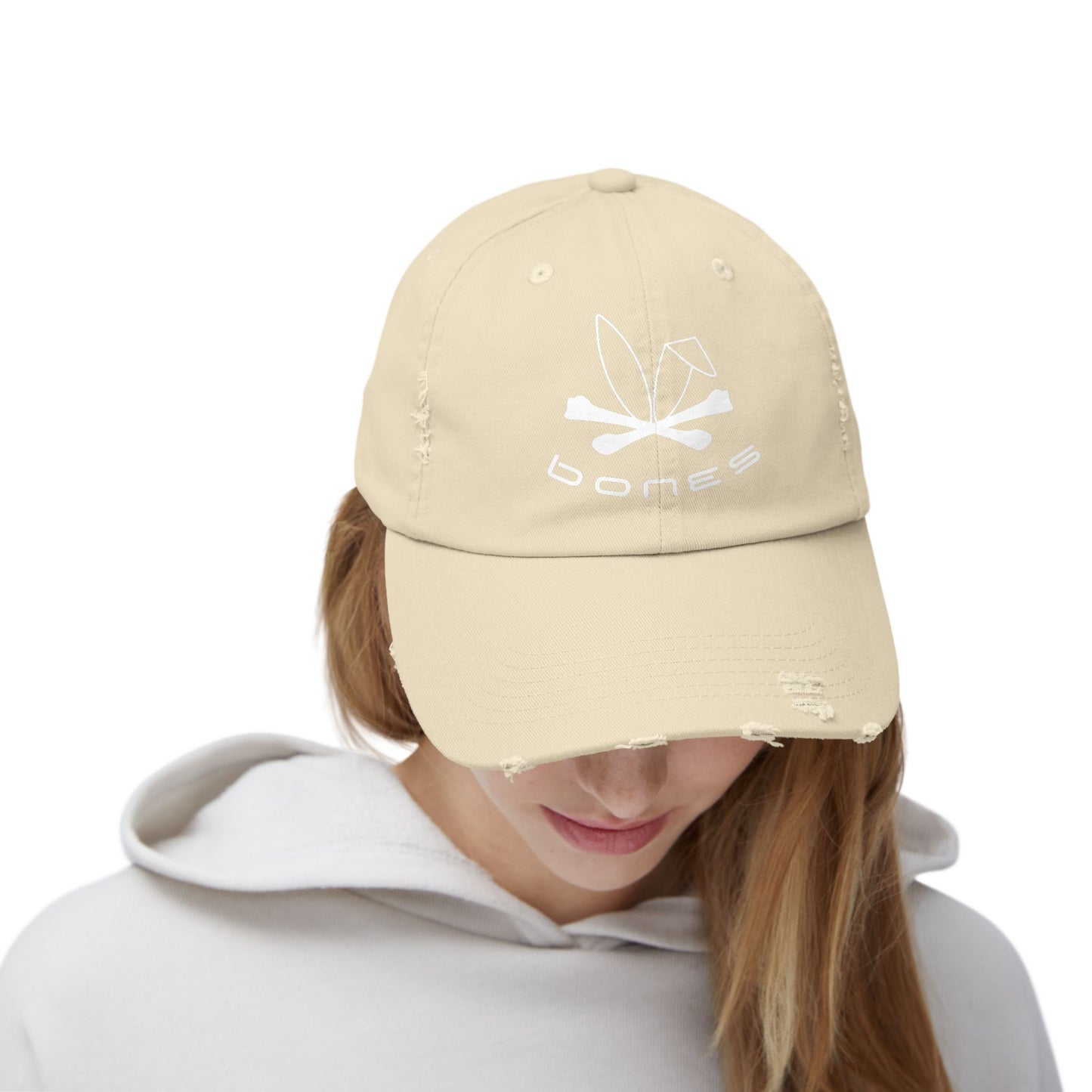 Distressed Bones Cap - Casual Vintage Style for Everyday Wear