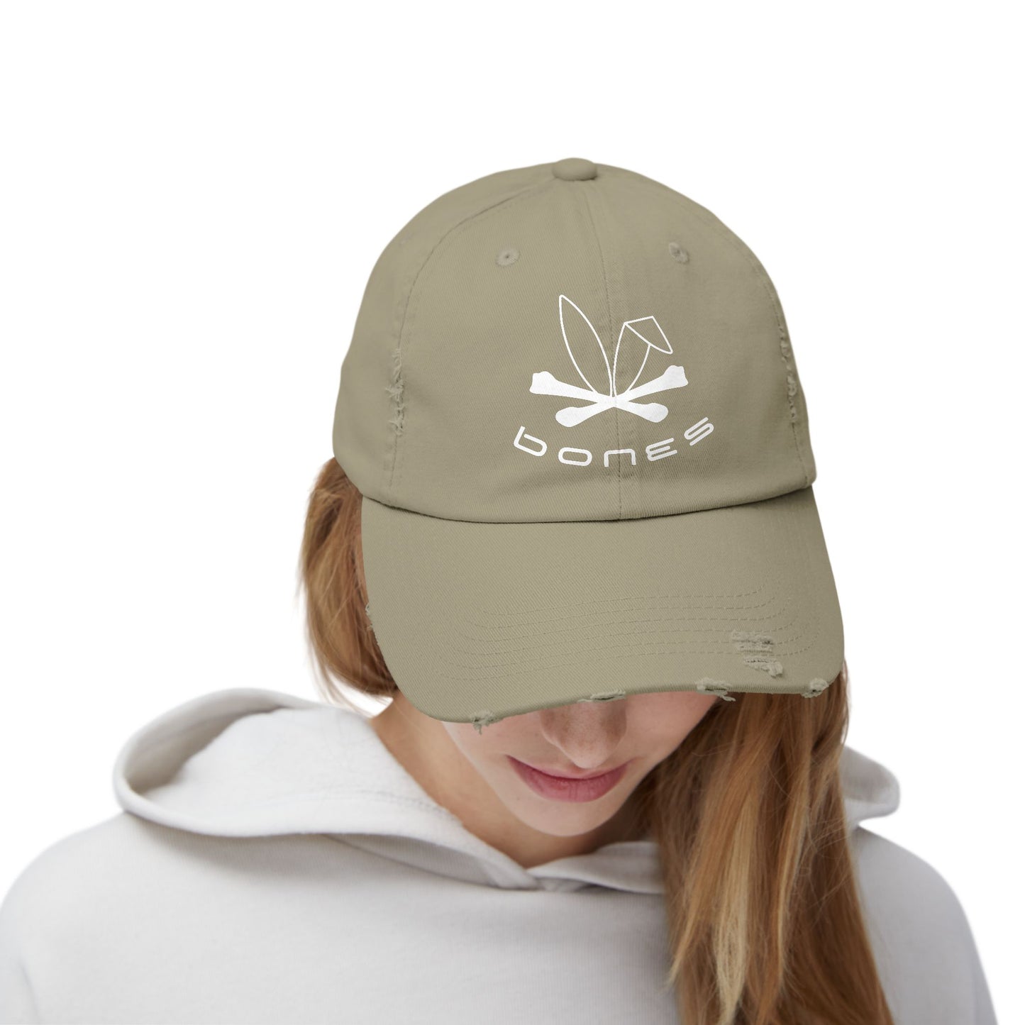 Distressed Bones Cap - Casual Vintage Style for Everyday Wear