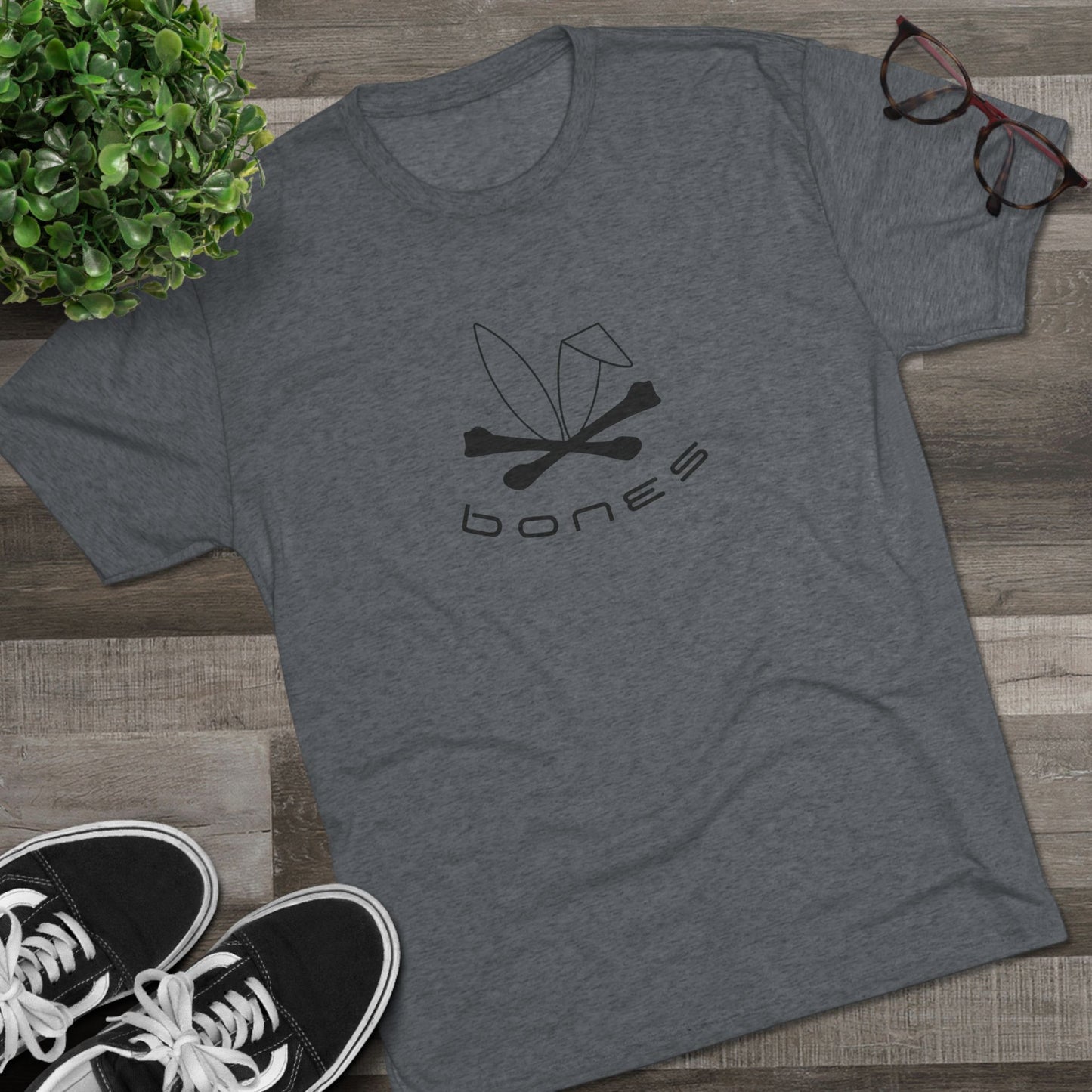 Bones Graphic Unisex Tri-Blend Crew Tee