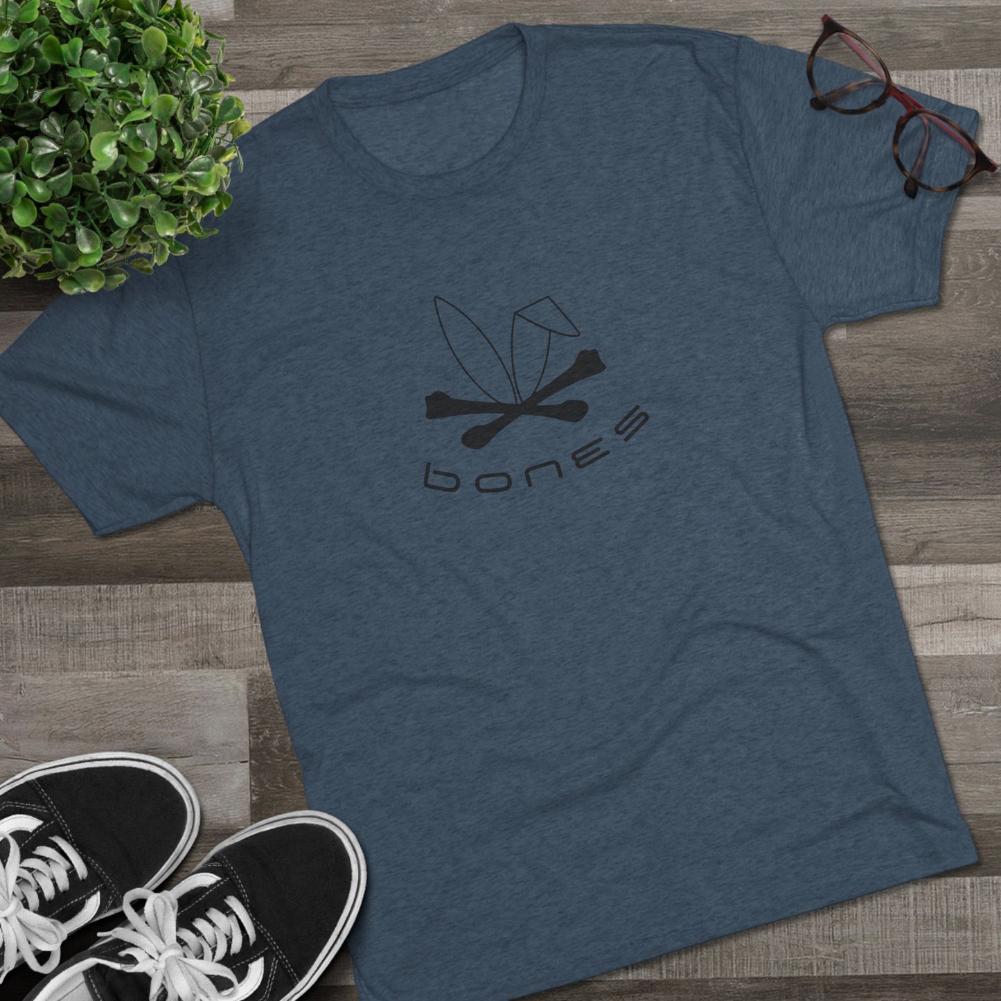 Bones Graphic Unisex Tri-Blend Crew Tee