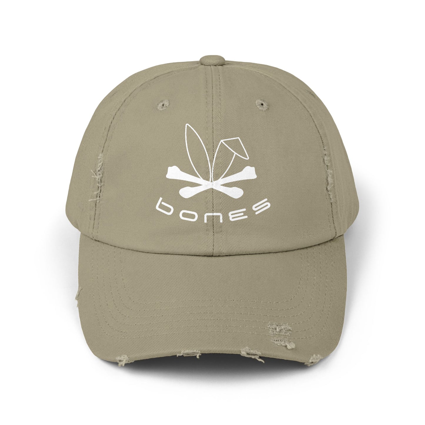 Distressed Bones Cap - Casual Vintage Style for Everyday Wear