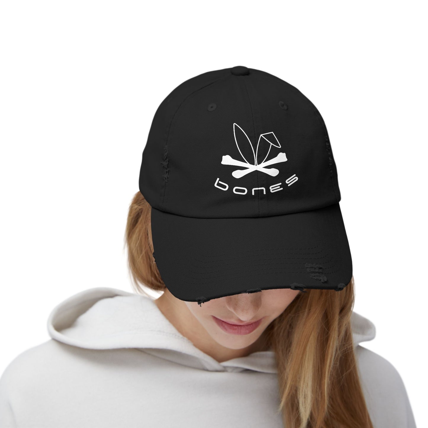 Distressed Bones Cap - Casual Vintage Style for Everyday Wear