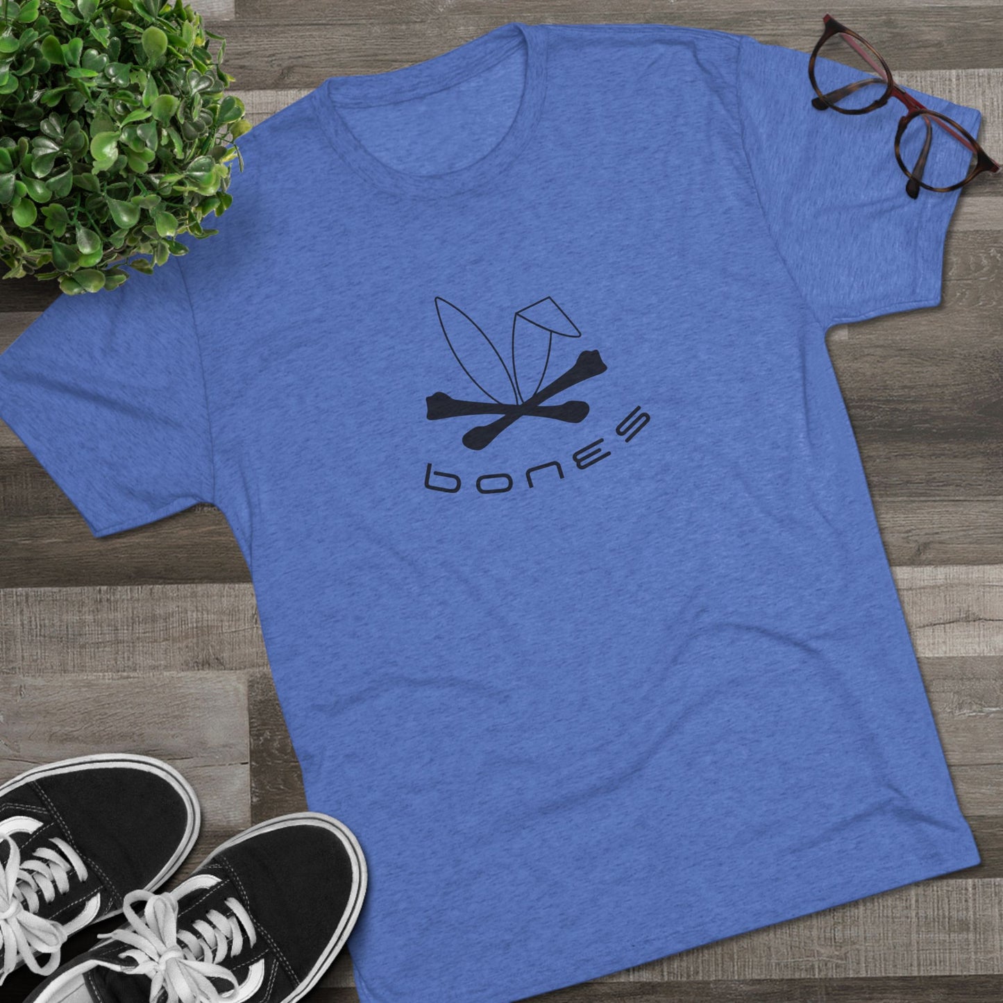 Bones Graphic Unisex Tri-Blend Crew Tee