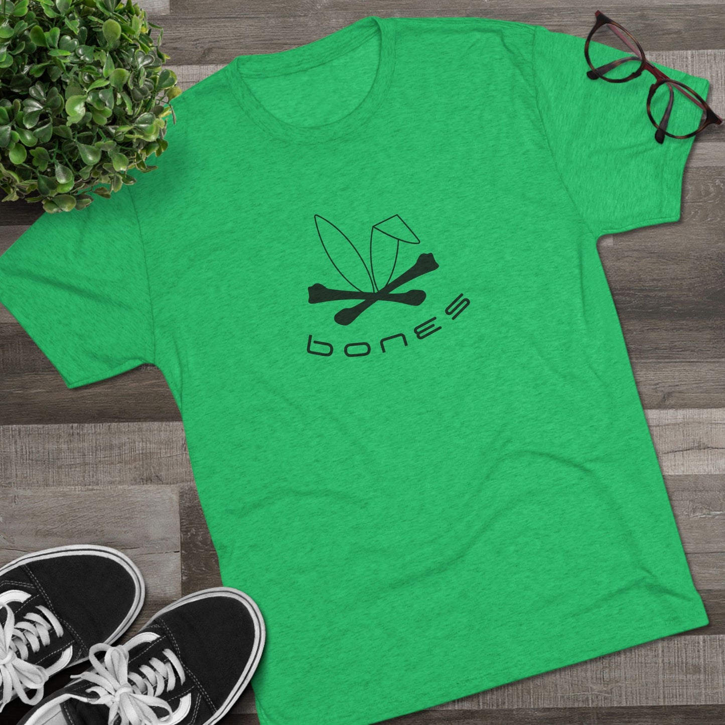 Bones Graphic Unisex Tri-Blend Crew Tee