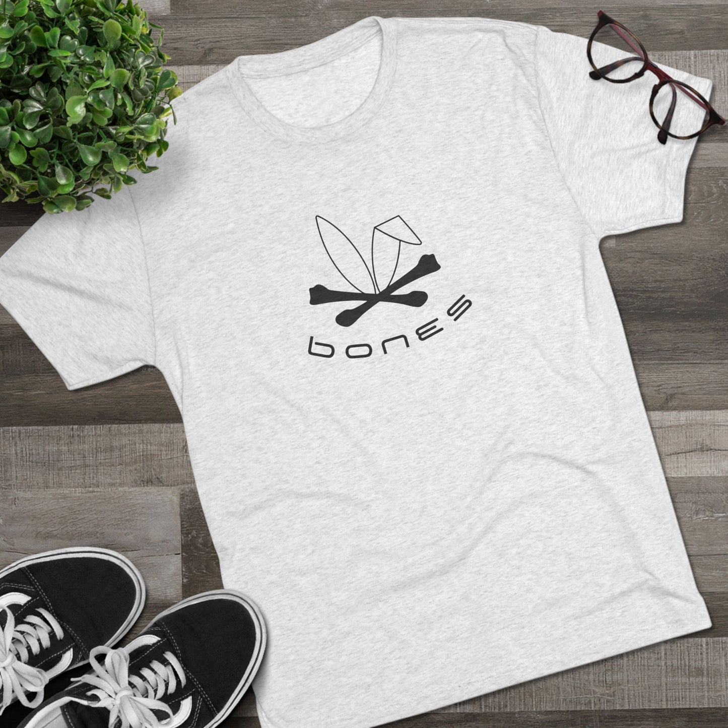Bones Graphic Unisex Tri-Blend Crew Tee