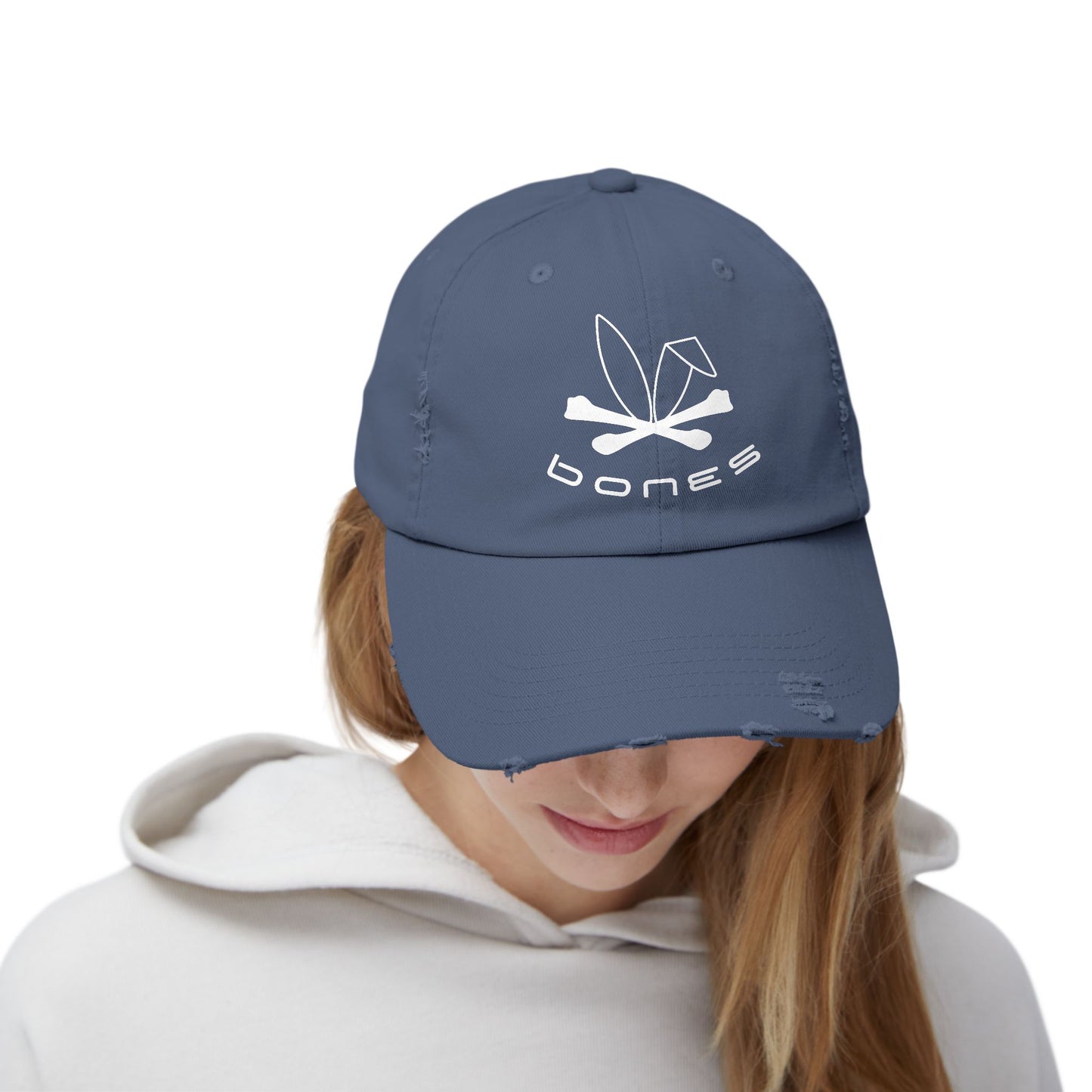 Distressed Bones Cap - Casual Vintage Style for Everyday Wear