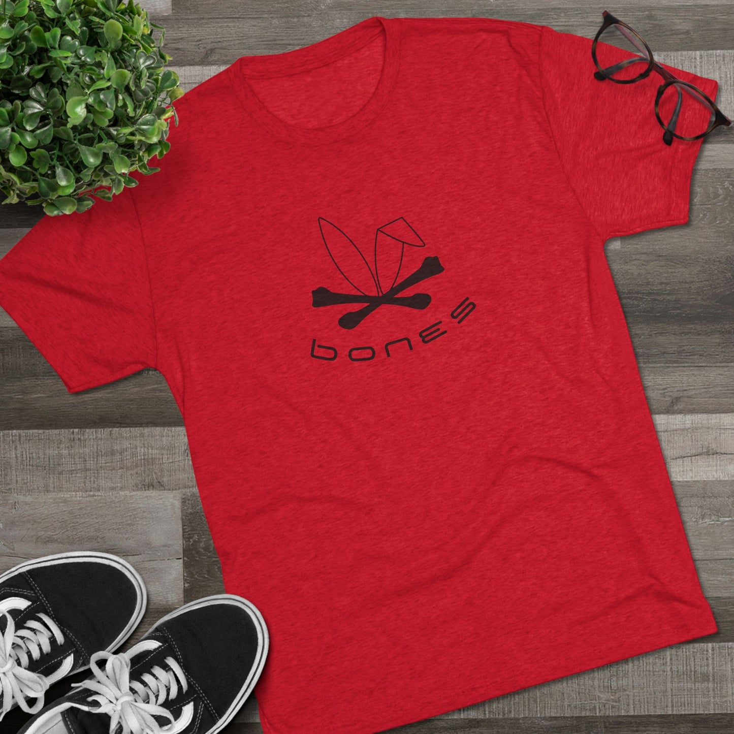 Bones Graphic Unisex Tri-Blend Crew Tee