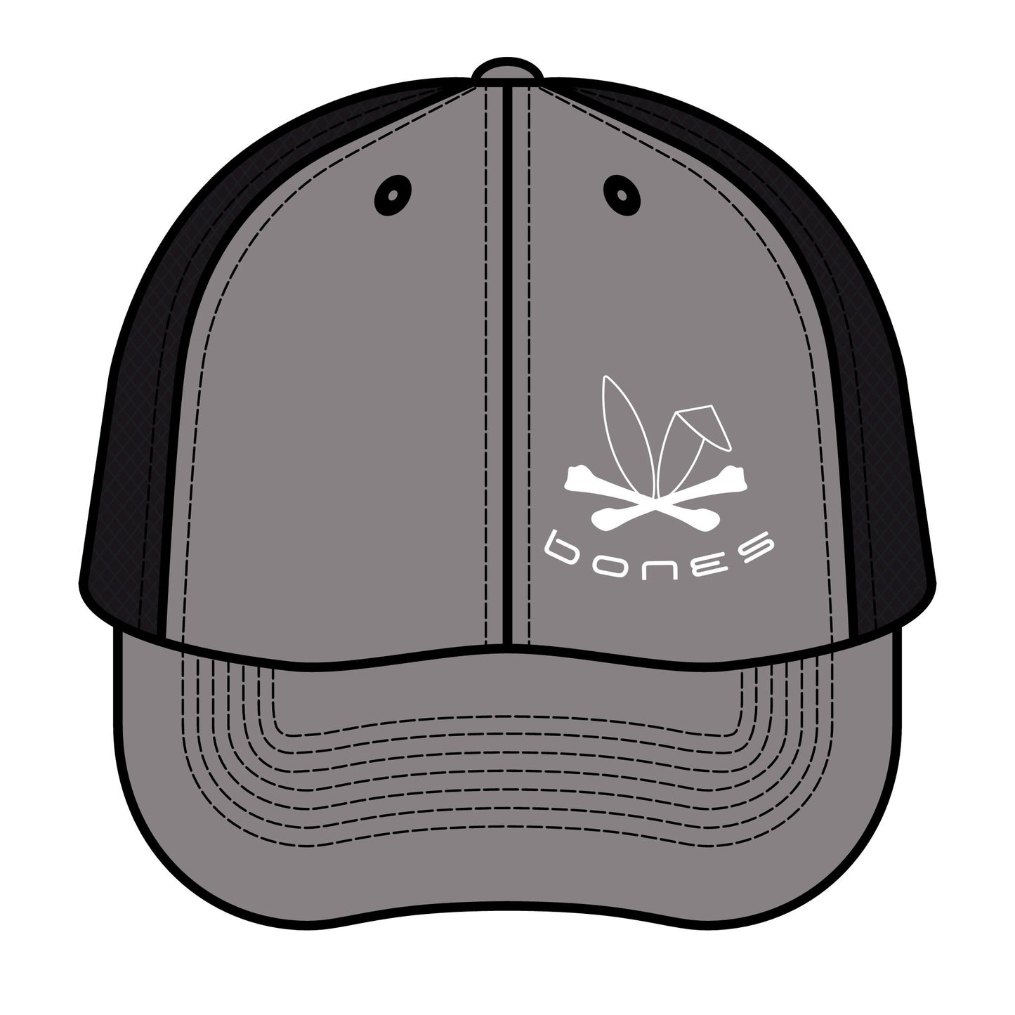 Vintage Bones Trucker Hat - Retro Style for Outdoor Enthusiasts