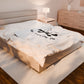 Bones Graphic Velveteen Plush Blanket