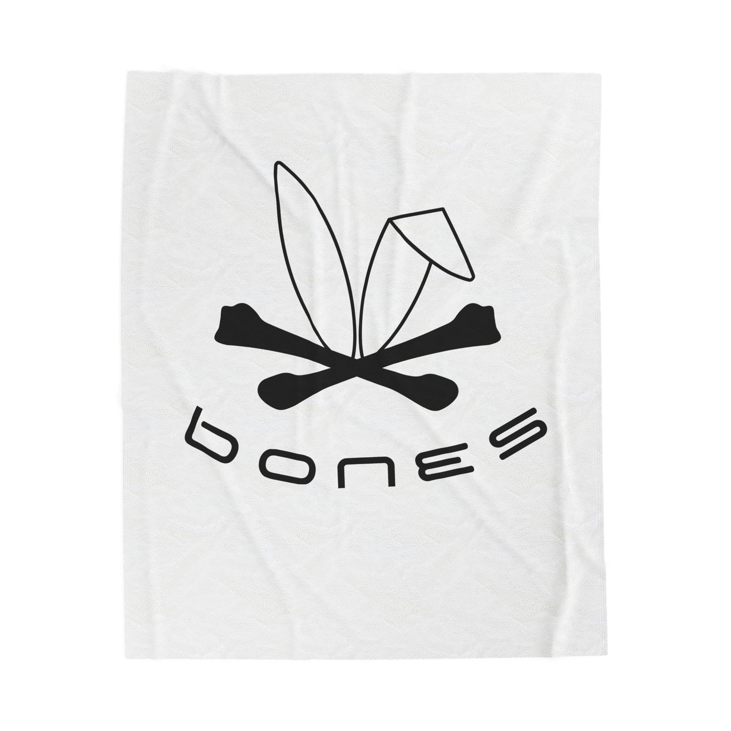 Bones Graphic Velveteen Plush Blanket