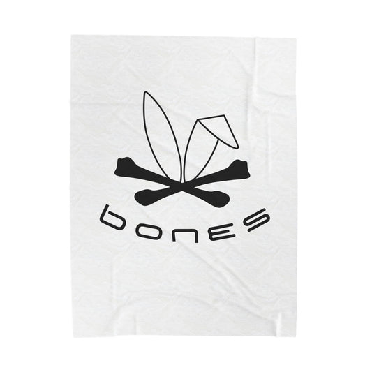 Bones Graphic Velveteen Plush Blanket