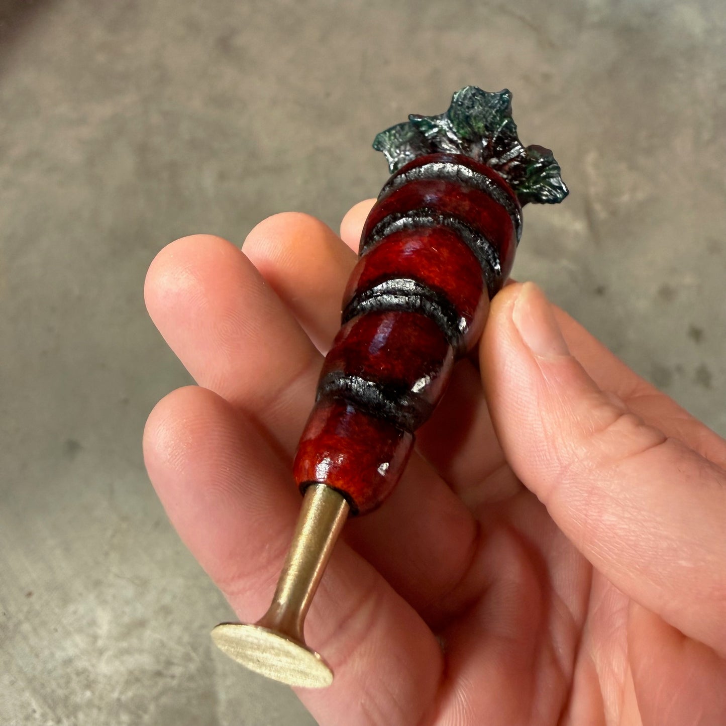 Premium Briar Tamper- Carrot