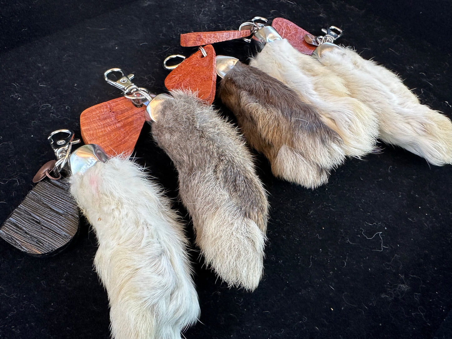 Rabbits Foot Keychain